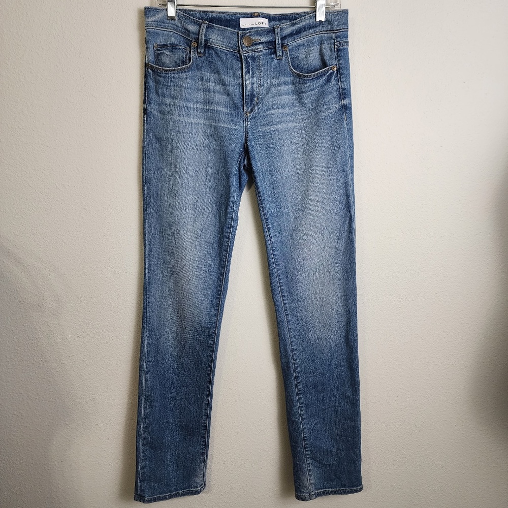 LOFT Modern Straight Light Wash Jeans Size 4 | 27